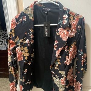 Floral Office Coat
